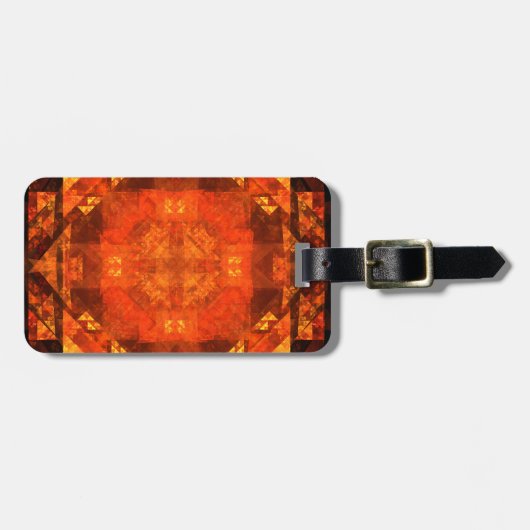 Abstract kunstadres voor versnijding bagagelabel (Voorkant horizontaal)