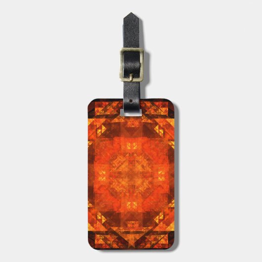 Abstract kunstadres voor versnijding bagagelabel (Voorkant verticaal)