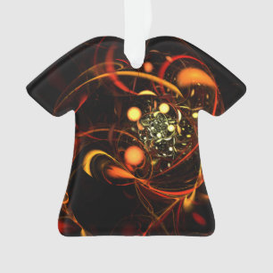 Abstract kunstartikel AcrylShirt met hartslag Ornament