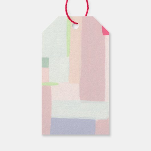 Abstract kunstartikel kerstcadeautje Label Cadeaulabel (Achterkant)