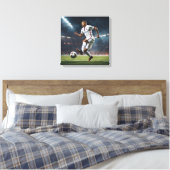 Abstract kunstartikel Kylian Mbappé Canvas Afdruk (Insitu (Slaapkamer))