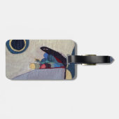 Abstract KunstBagagelabel met lederriem Bagagelabel (Achterkant horizontaal)