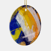 Abstract kunstbal volleybal keramisch ornament (Rechts)