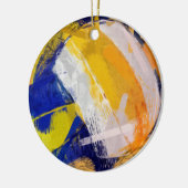 Abstract kunstbal volleybal keramisch ornament (Links)