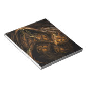 Abstract kunstblok voor moeder aarde notitieblok (Schuin)