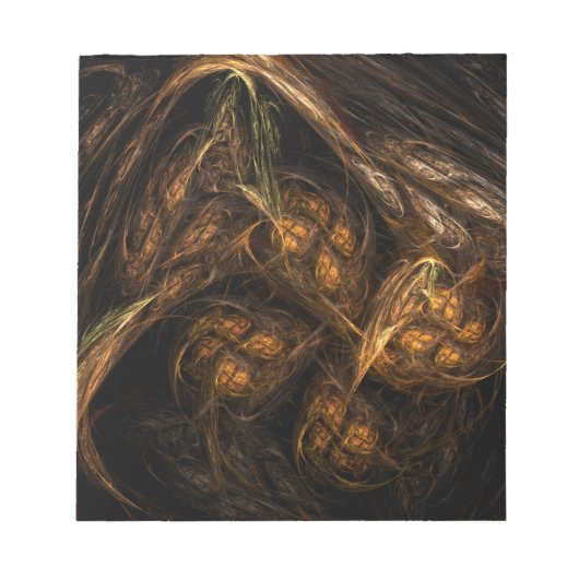 Abstract kunstblok voor moeder aarde notitieblok (Voorkant)