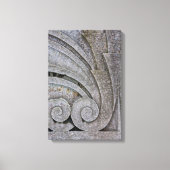 Abstract kunstdecosteegje — Gegevens over reliëf Canvas Afdruk (Voorkant)