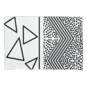 Abstract kunstdriehoekspatroon kussensloop (Voorkant)