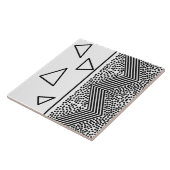 Abstract kunstdriehoekspatroon tegeltje (Zijkant)