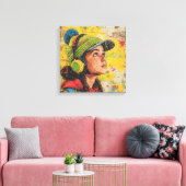 Abstract kunstframe canvas afdruk (Insitu (Woonkamer))