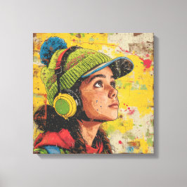 Abstract kunstframe canvas afdruk