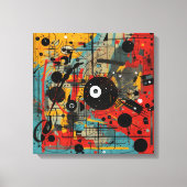 Abstract kunstframe canvas afdruk (Voorkant)