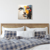 Abstract kunstframe canvas afdruk (Insitu (Slaapkamer))