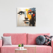 Abstract kunstframe canvas afdruk (Insitu (Woonkamer))