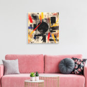 Abstract kunstframe canvas afdruk (Insitu (Woonkamer))