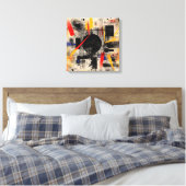 Abstract kunstframe canvas afdruk (Insitu (Slaapkamer))