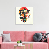 Abstract kunstframe canvas afdruk (Insitu (Woonkamer))