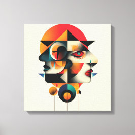 Abstract kunstframe canvas afdruk