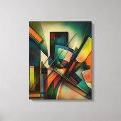 Abstract kunstframe canvas afdruk (Voorkant)