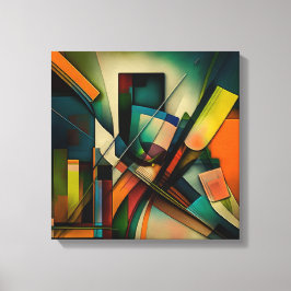 Abstract kunstframe canvas afdruk