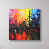 Abstract kunstframe canvas afdruk (Voorkant)