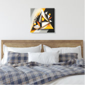 Abstract kunstframe canvas afdruk (Insitu (Slaapkamer))