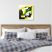 Abstract kunstframe canvas afdruk (Insitu (Slaapkamer))