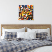 Abstract kunstframe canvas afdruk (Insitu (Slaapkamer))