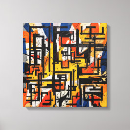 Abstract kunstframe canvas afdruk
