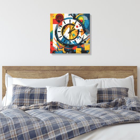 Abstract kunstframe canvas afdruk (Insitu (Slaapkamer))