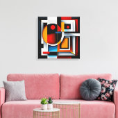 Abstract kunstframe canvas afdruk (Insitu (Woonkamer))