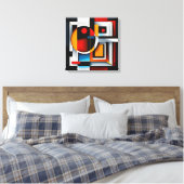 Abstract kunstframe canvas afdruk (Insitu (Slaapkamer))