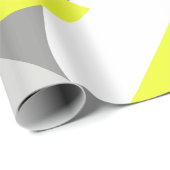 Abstract kunstgeel wit grijs patroon cadeaupapier (Rol Hoek)
