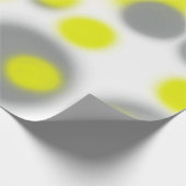 Abstract kunstgeel wit grijs patroon cadeaupapier (Hoek)