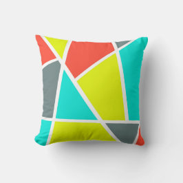 Abstract kunstgrijs koraalminimalisme kussen