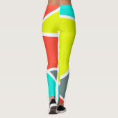 Abstract kunstgrijs koraalminimalisme leggings (Achterkant)