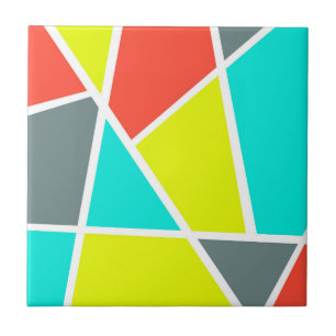 Abstract kunstgrijs koraalminimalisme tegeltje