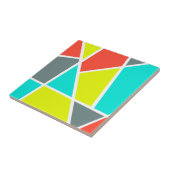 Abstract kunstgrijs koraalminimalisme tegeltje (Zijkant)