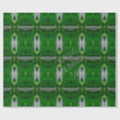 Abstract Kunstgroen Geometrisch Patroon Elegant Cadeaupapier (Vlak)