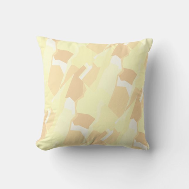 Abstract Kunstkleuren Bleek Sierkussen (Voorkant)