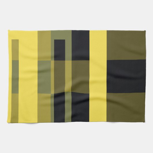 Abstract kunstkleurig patroon Keukenhanddoek (Horizontaal)
