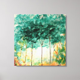 Abstract kunstlandschap Grote oorspronkelijke kuns Canvas Afdruk