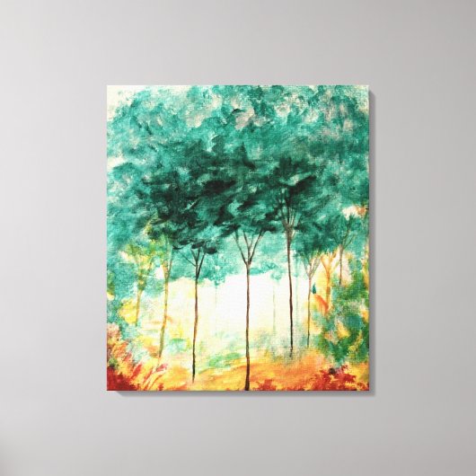 Abstract kunstlandschap Grote oorspronkelijke kuns Canvas Afdruk (Voorkant)