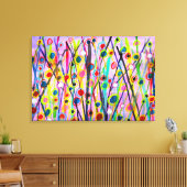 abstract kunstlandschap kleurrijke waterverf canvas afdruk (Insitu (Woonkamer))