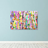 abstract kunstlandschap kleurrijke waterverf canvas afdruk (Insitu (Houten vloer))