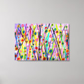 abstract kunstlandschap kleurrijke waterverf canvas afdruk (Voorkant)