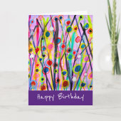 abstract kunstlandschap kleurrijke waterverf kaart (Voorkant)