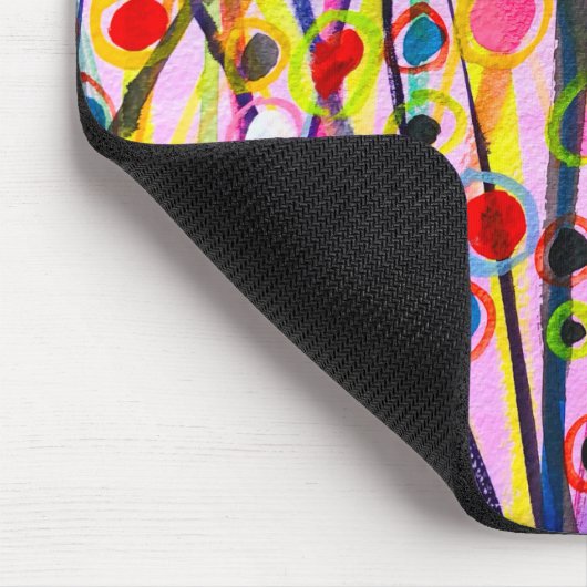 abstract kunstlandschap kleurrijke waterverf muismat (Hoek)