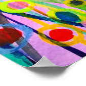 abstract kunstlandschap kleurrijke waterverf poster (Hoek)