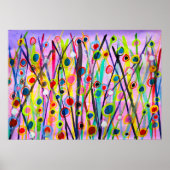 abstract kunstlandschap kleurrijke waterverf poster (Voorkant)